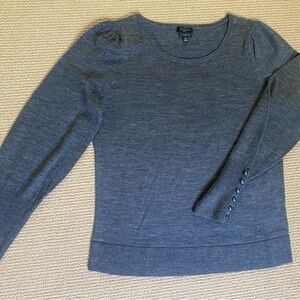 Talbot's Medium Petite Merino Wool Charcoal Gray Women's Sweater